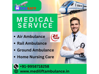 Choose Medilift Train Ambulance service in Mumbai for protected patient relocated