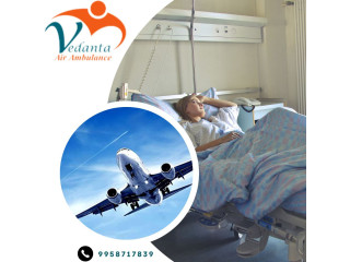 Opt Air Ambulance in Hyderabad by Vedanta with Fabulous Medical Support