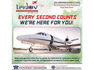 Get The Outstanding Medical Flight - Tridev Air Ambulance Services in Patna for Transportation