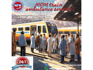 Send for MPM Train Ambulance Service in Guwahati  for the best medical relocate in an emergency