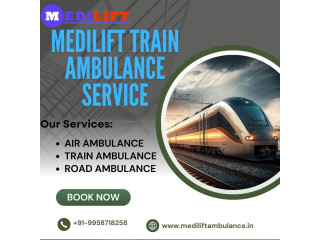 Select Medilift Train Ambulance in Dibrugarhfor Patient Safety during Transfer