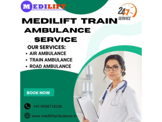 Reach at Medilift Train Ambulance Service in Allahabad for safety