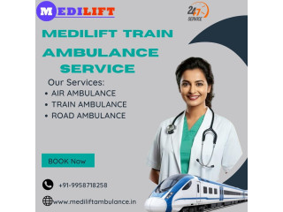 Medilift Train Ambulance in Gorakhpur booking is Available each over India