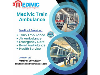 Medivic Train Ambulance Services in Ranchi Provides Best Medical Relocation