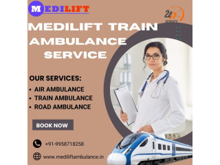 Medilift Train  Ambulance Services in Allahabad is the Best for Medical Care on Long Distance