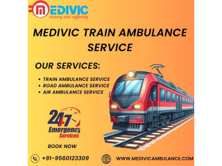 Medivic train ambulance services are available for all your transfer needs in Dibrugarh