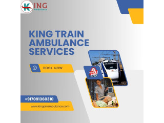 King Train Ambulance Service in Ranchi serves to transport patients on ventilation