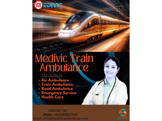 Medivic Train Ambulance Service in Chennai transports patients safely and at an afford