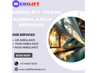 Medilift Train Ambulance Services in Lucknow provides 24x7 Transfer Assistance