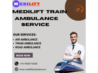 Medilift Train Ambulance in Jamshedpur provides ICU-style Care on the Train