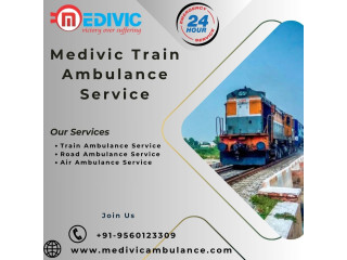 The Medivic Train Ambulance Service in Allahabad delivers full-ICU services