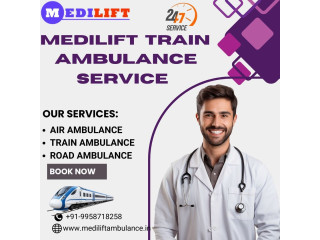 Medilift Train Ambulance in Gorakhpur provides Full Safety during Transfer