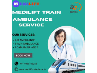 Medilift Train Ambulance suffering transports services the sick patient