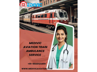 Book the best Medivic Aviation Train Ambulance Service in Patna with ventilator setup