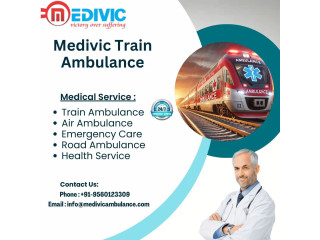 Choose Medivic Train Ambulance Services in Patna for round-the-clock medical care