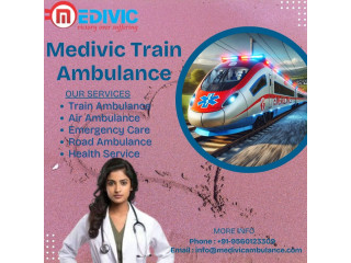 Medivic Train ambulances in Ranchi come with top-quality medical equipment