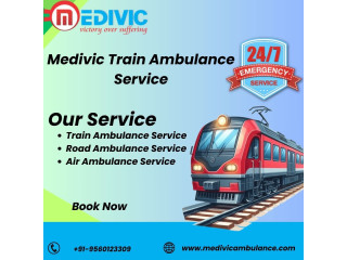 Medivic Train Ambulance in Darbhanga helps to transport your Loved Ones Safely