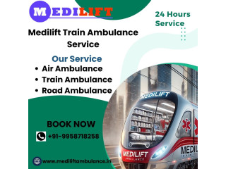 Medilift Train Ambulance in Allahabad saves precious time during transfer