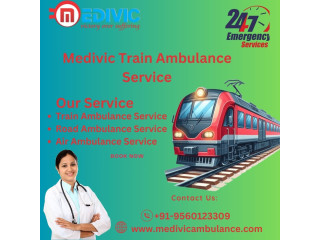 Medivic Train Ambulance provides excellent medical transfer services to patients in Jamshedpur