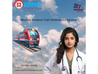 Medivic Aviation Train Ambulance Service in Bangalore guarantees personnel and services