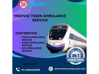 Medivic Train Ambulance Service In Jamshedpur can transfer every patient