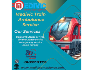 Medivic Train Ambulance in Gorakhpur  for Best Assistance at Every Step