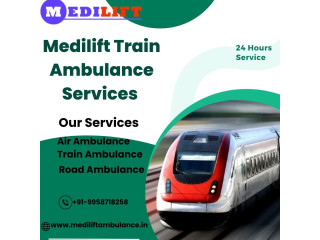 Trust Medilift train ambulance services in Delhi for safe medical transportation