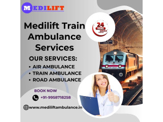 Book Medilift Train Ambulance Services for faster medical shifting in Bangalore