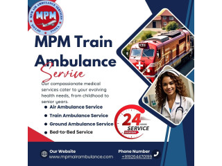 Transfer a patient in Kolkata without posing any health risks with an MPM Train Ambulance