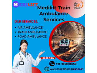 Medilift Train Ambulance in Mumbai is useful for all emergency transfers