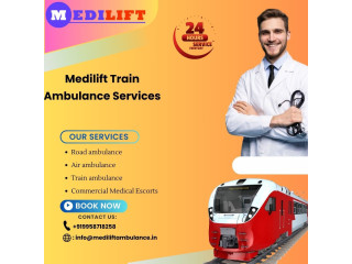 Medilift Train Ambulance Service in Patna helps in critical medical transportation