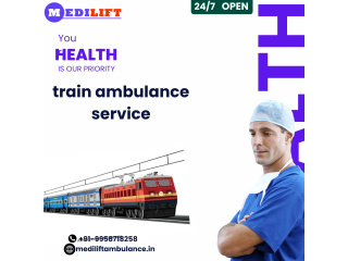 Medilift Train Ambulance in Ranchi Emergency Service is a safe and fast transfer service.