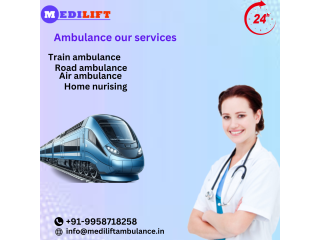 Medilift train ambulance service in Ranchi emergency faster medical transport services provide