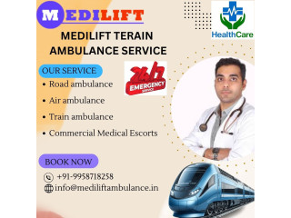 Now Medilift Train Ambulance Service from Patna transports critical patients to other cities instantly at high speed.