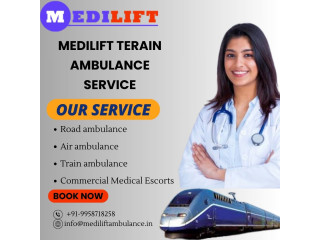 Medilift train ambulance service in Beguluro emergency medical transfer service provides