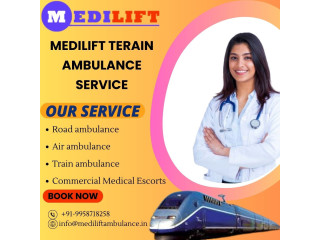 Medilift Train Ambulance Service in Kolkata provides a new life to patients