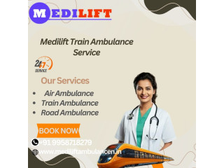 Medilift Train ambulance service in Jabalpur provides transport as one of the best services