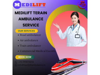 Medilift Train ambulance service in Raipur during emergency time provides transport services