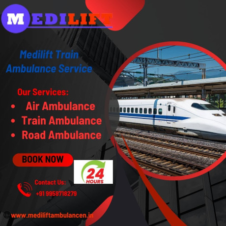 medilift-train-ambulance-service-in-dibrugarh-during-emergency-time-provides-transport-services-big-0