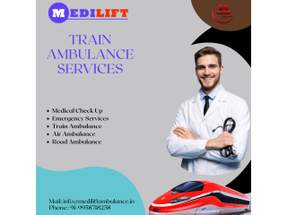 Medilift train ambulance service in Bangalore emergency medical transfer service provides