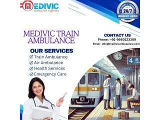 Medivic Train Ambulance Service in Patna offers affordable and efficient, patient care