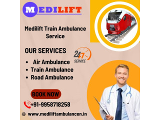 Medilift Train Ambulance Service in Kolkata saves the lives of patients