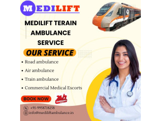 Medilift Train Ambulance Service in Mumbai is the very best train ambulance service for crucial patients