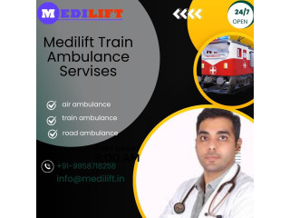 Medilift Train Ambulance Services in Chennai emergency transport