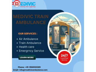 Book Medivic Train Ambulance Service in Kolkata at low charges