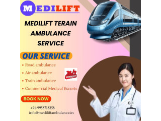 Medilift Train Ambulance Service in Ranchi helps with patient clients in medical transfer