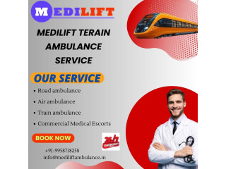 Medilift Train Ambulance Service in Kolkata Medical Emergency Condition Saves the Lives of Patient