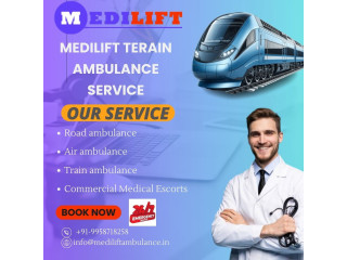 Medilift Train Ambulance Service in Ranchi is a medical train transport service for emergency inpatient