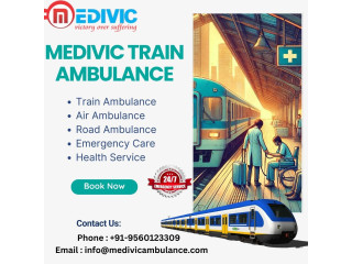 Book Medivic Train Ambulance Service in Raipur with all support