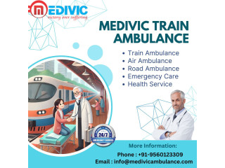 Medivic Train Ambulance Services in Indore operates round-the-clock